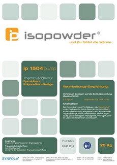 Isopowder Etiketten Sack ip 1504 PU-Eoxidharzbeschichtungen
