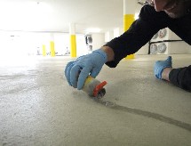 Optical crack repair with SSP, concrete cosmetic products