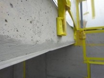 Product training at Synfola® GmbH Concrete cosmetic at stairsteps and exposed concrete facades