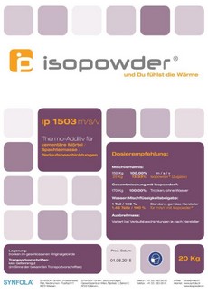 Isopowder Etikette Sack ip 1501 Verlaufsbeschichtungen