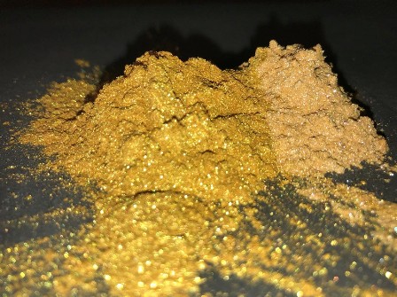 Minpur Gold Pigmente Synfola Gelbgold und Traumgold